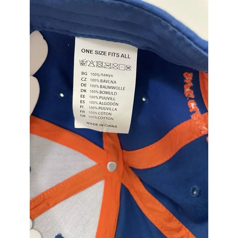 PSSI Packers Sanitation Services Blue Orange Embroidered Logo Baseball Cap Hat